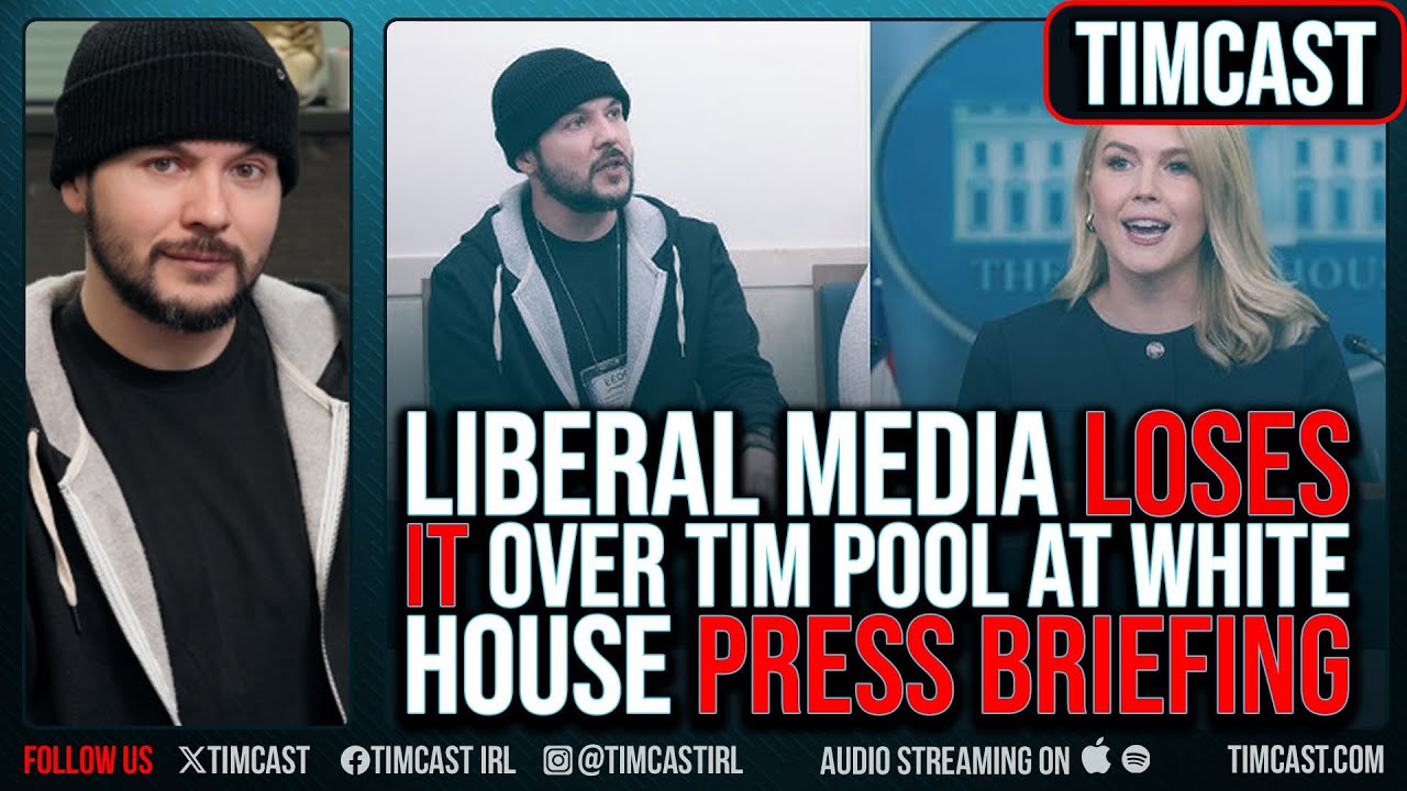 Liberal Press LOSES IT Over Tim Pool Press Briefing At White House, Pool ROASTS Maryland Man Hoax