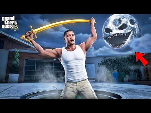 Franklin Finds A Strange Moon In GTA 5 😱 | Shinchan Mystery | GTA 5 Tamil Mod Gameplay