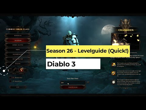 Diablo 3: Speed-Levelguide für Season 26 (1 bis 70, Quick)