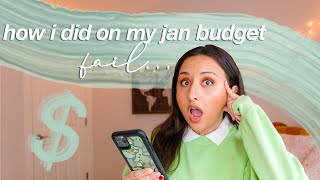 I RUINED MY JANUARY BUDGET | debt free journey 2021