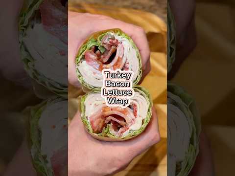 Turkey! Bacon! Lettuce! Wrap! đŠ đ„đ„Ź #cook #food #cookingvideo #turkey #bacon #lowcarb #keto #yum