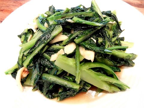 S1Ep48-Stir Fry Taiwanese Lettuce A-Choy with Garlic 大蒜炒台灣A菜