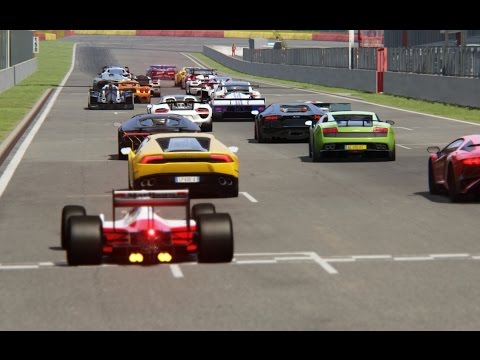 Battle  F1 1988 McLaren-Honda MP4/4 R02 vs Supercars Racing at Spa-Francorchamps