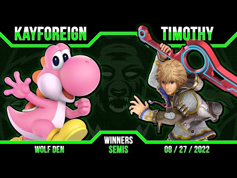 Smash South Wolf Den - KayForeign (Yoshi) vs. Timothy (Shulk) | Winners Semi's
