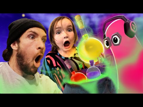 MAGiC POTiONS and RAiNBOW GHOSTS?!  Mystery Drink Game with Niko & Dad playing pirate island roblox