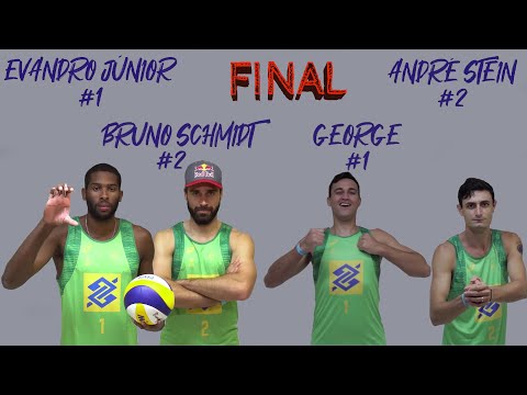 BRUNO / EVANDRO vs GEORGE / ANDRE Circuito Brasileiro de Vôlei de Praia OPEN 4 Etapa FINAL