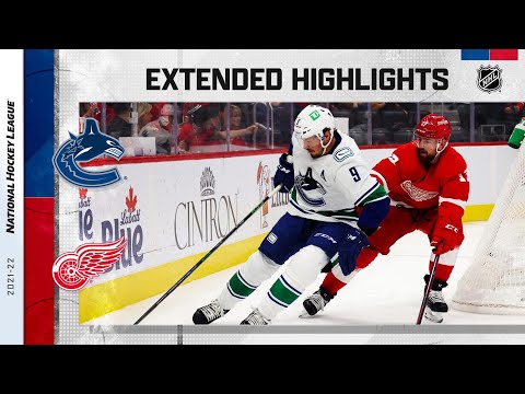 Vancouver Canucks vs Detroit Red Wings Oct 16, 2021 HIGHLIGHTS