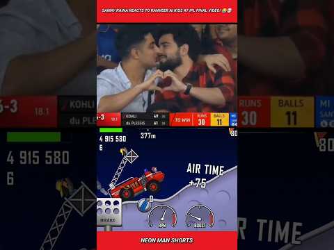 Samay Raina Reacts to Ranveer AI Kiss at IPL Final video! 😭💀 #shorts