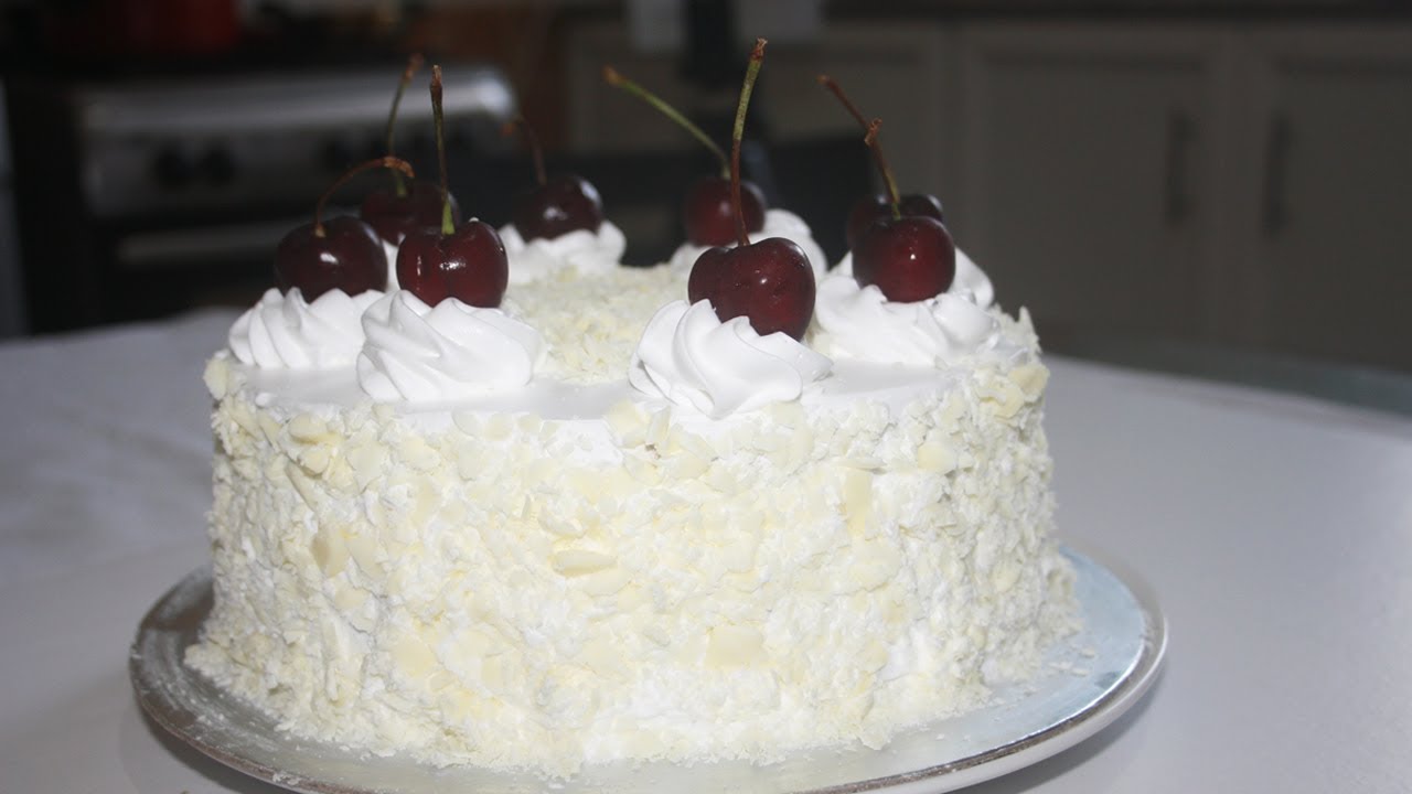 White forest cake | How to make white forest cake