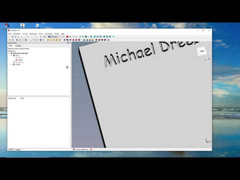 Freecad Schrift wie die Fäsbahnen schreiben?