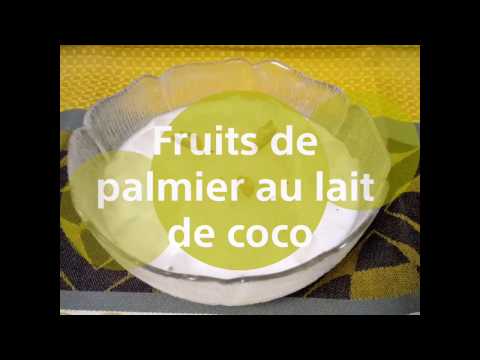Fruits de palmier au lait de coco / Palm fruit in coconut milk
