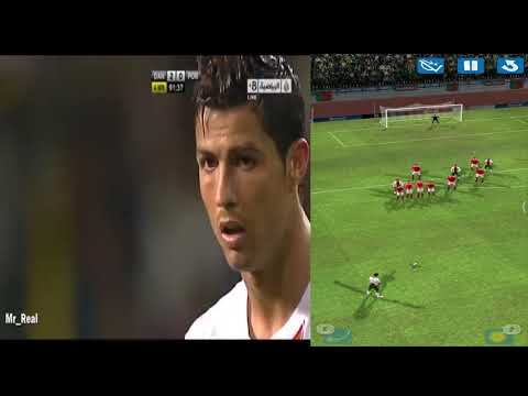 Portugal VS Denmark Cristiano Ronaldo Amazing Freekick Unbelievable 11/10/2011 Real VS game