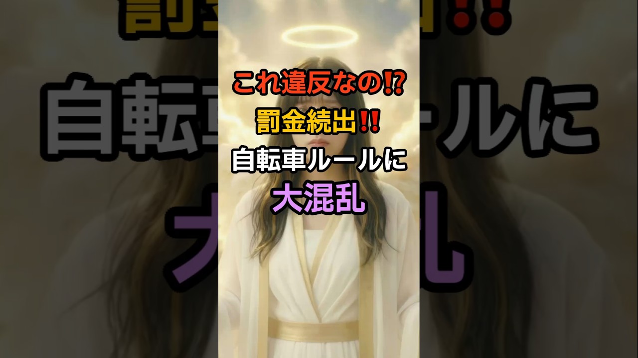 罰金続出‼️自転車ルールに大混乱⋯