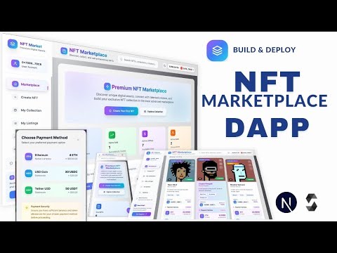 Create & Deploy an Advanced NFT Marketplace DApp | Next.js + Solidity Web3 Project - Any Blockchain