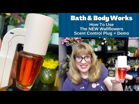 Part of a video titled Bath & Body Works How To Use The NEW Wallflowers Scent ... - YouTube