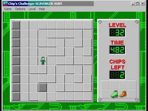 Chip's Challenge 1 Level 32 (Scavenger Hunt) - 379 seconds