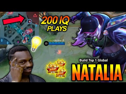 200 IQ PLAY!! 12 Kills Natalia Nonstop Startling!! - Build Top 1 Global Natalia ~ MLBB