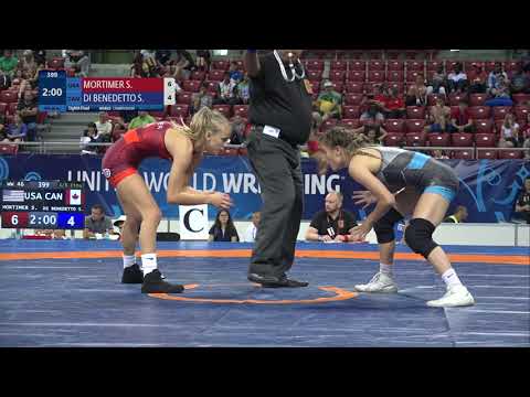 1/8 WW - 46 kg: S. MORTIMER (USA) v. S. DI BENEDETTO (CAN)