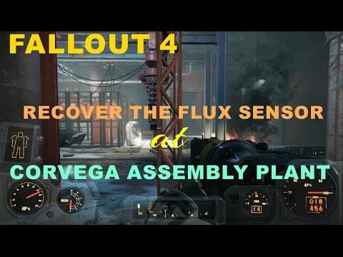 FALLOUT 4   RECOVER THE FLUX SENSOR  at CORVEGA PLANT ASSEMBLY