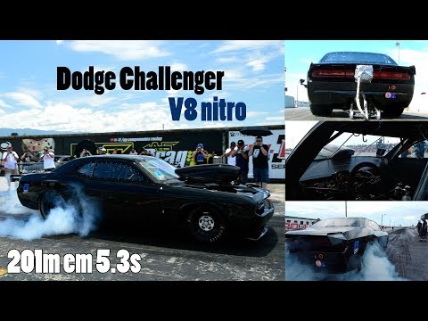 Dodge Challenger aspirado nitro de André Carrilo.
