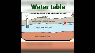 Water Table - Upper surface of zone of Water saturation