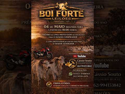 BOI FORTE LEILOES UIRAPURU-GO 04/05/2026