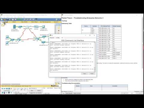 9.2.3.13 Packet Tracer - Troubleshooting Enterprise Networks 2