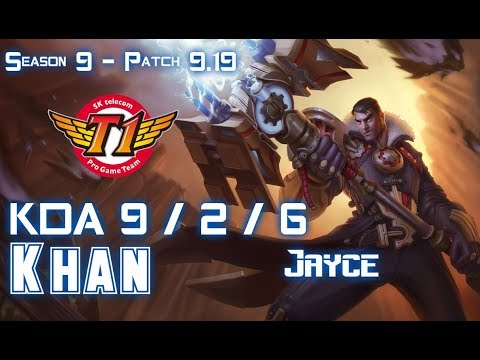 SKT T1 Khan JAYCE vs VLADIMIR Top - Patch 9.19 KR Ranked
