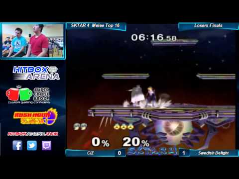 SKTAR 4 Melee Singles Swedish Delight (Sheik) vs C!Z (Marth) Loser's Finals