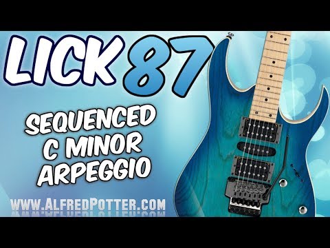 Lick #87 - Sequenced C Minor Arpeggio