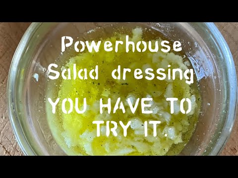 Powerhouse Salad dressing | Olive Oil Lemon Garlic | Toque In The Kitchen