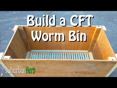 How I built my 2x4 ft continuous flow through worm bin. CFT in a tent.