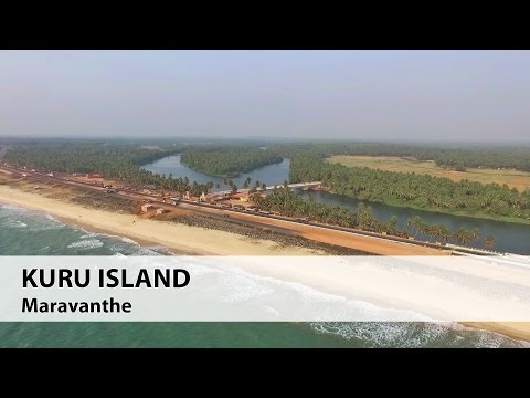 KURU ISLAND in Maravanthe - Aerial View