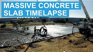 Massive Concrete Slab Timelapse