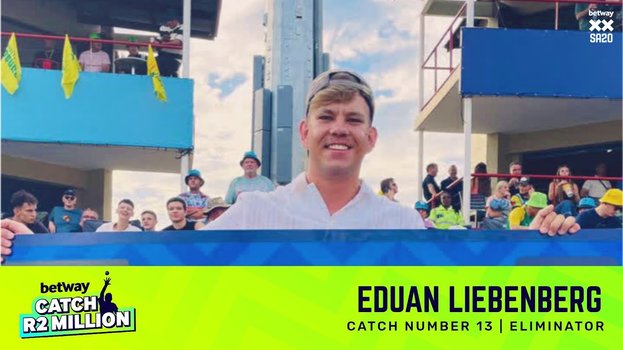 Betway Catch R2 Million | 13th Catch - Eduan Liebenberg | Eliminator - PRvJSK