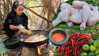 Amazing cooking chicken leg crispy with chili sauce recipe - Amazing video