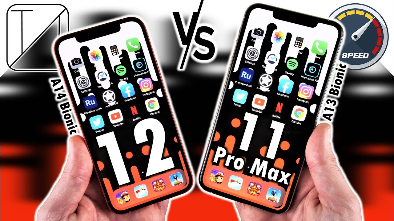 iPhone 12 vs iPhone 11 Pro Max Speed Test