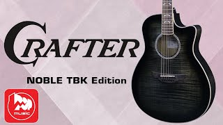 Video thumbnail for Электроакустическая гитара CRAFTER NOBLE (прозрачный черный, винтажный золотой или фиолетовый) by PopMusicRu