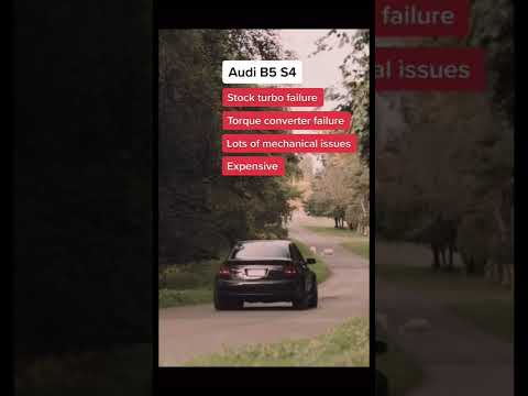 The Audi B5 S4 is an Amazing Car but it has Its Downfalls ….