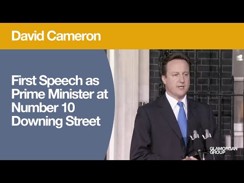 David Cameron's First Speech as Prime Minister at Number 10 Downing Street