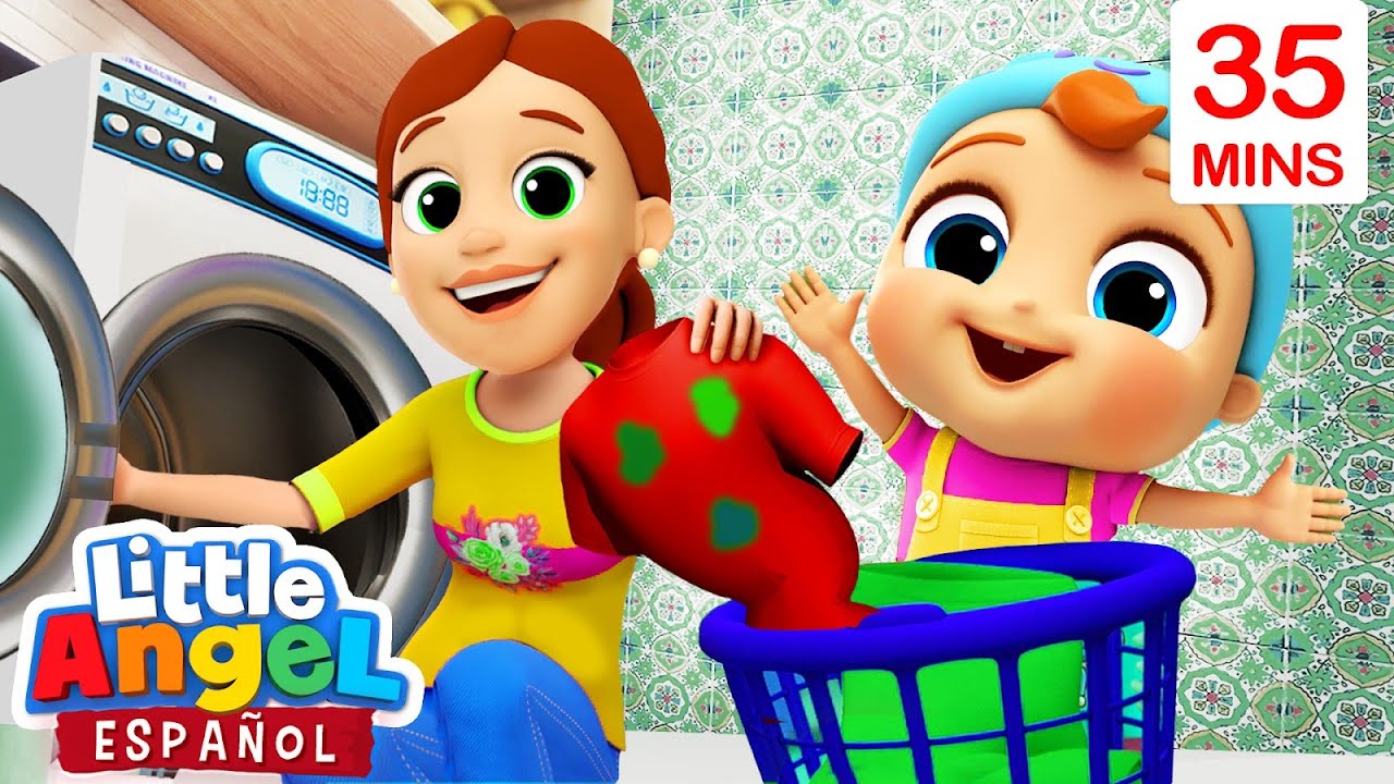 Todos Limpiamos Nuestro Hogar 🏡 + Mas | Canciones Infantiles de Bebé Juan | Little Angel Español