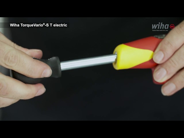Video Teaser für Wiha Drehmoment-Schraubendreher mit Quergriff TorqueVario®-S T electric