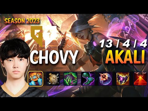 GEN Chovy AKALI vs YONE Mid - Patch 13.20 KR Ranked
