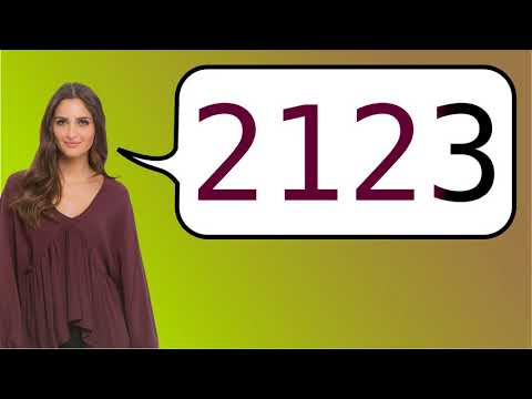 Como dizer '2123' em ingles?