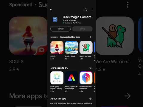 Blackmagic Camera app now in Play Store for Pixel and Samsung #pixel #android #samsung #blackmagic