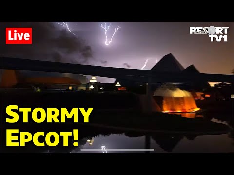 🔴Live: A Stormy Tranquil Tuesday at Epcot  - Walt Disney World Live Stream - 9-23-25