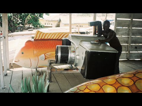 The gravedigger explains: Coffin art from Ghana #cemetery #gothic #coffin #funeral #africa