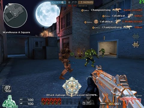 Crossfire West: Multikills with Scorpion EVO3A1-N. Silver Full 17 rounds Gameplay - Champion Dang