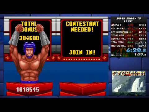 Super Smash T.V. Speedrun || Easy % [6:28]