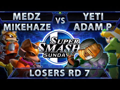 SSS 30 - XTR Medz & MikeHaze Vs. Yeti & Adam P - SSBM Doubles Losers Round 7 - Melee